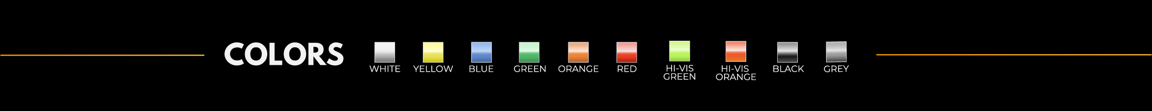 XS2 Colour Swatch Options