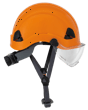 CH-350 Industrial Climbing Hard Hat w/Flip-Up Wraparound Visor - Non-Vented - Orange product photo