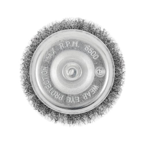 Brosse &agrave; tasse crant&eacute;e mont&eacute;e sur arbre - 3 x 1/4 photo du produit