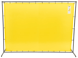 Welding Curtain and Frame Combo Kit - Gold - 6'x8' product photo