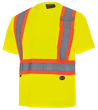 Hi-Vis Bird's-Eye Safety T-Shirt - Hi-Vis Yellow/Green - 3XL product photo