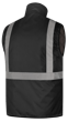Hi-Vis Heated Insulated Waterproof Safety Vest - Black - M product photo