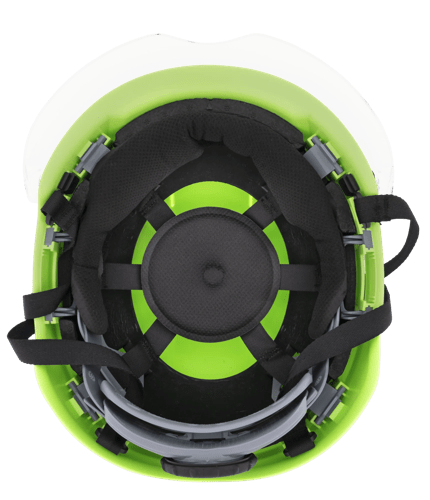 XS2-500 Type 2 Safety Helmet w/Flip–Up Visor – Vented – Hi-Vis Green product photo