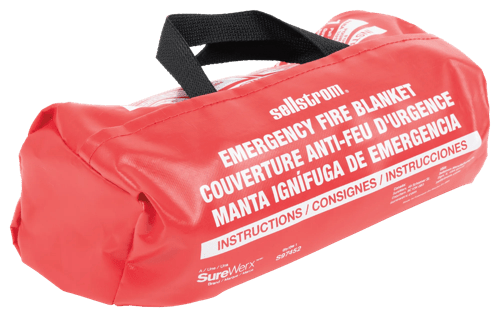 High-Temperature Emergency Fire Blanket - Uncoated Fiberglass - 18 oz product photo