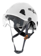 CH-450V Industrial Climbing Hard Hat w/Flip-Up Wraparound Visor - Vented - White product photo