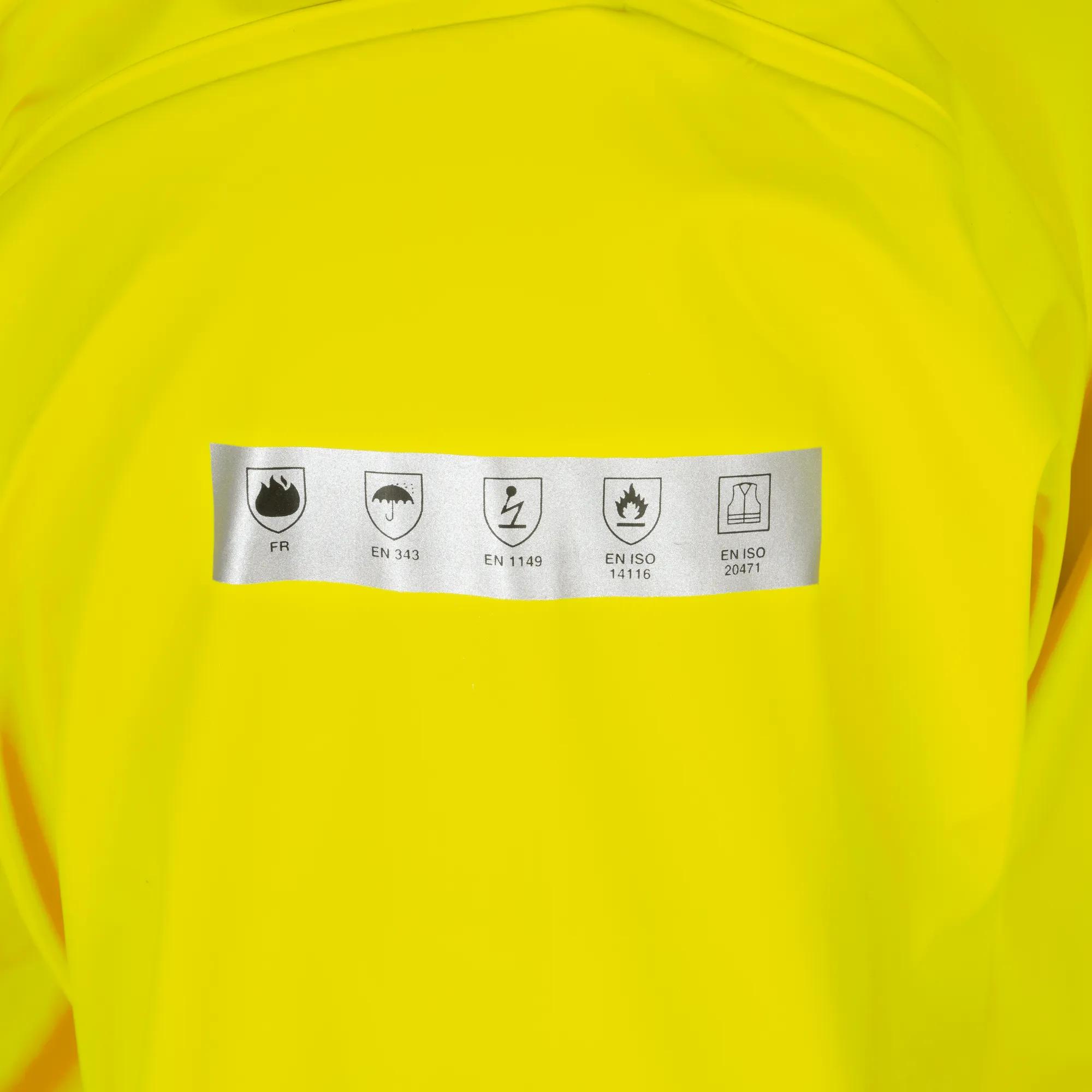 Hi-Vis Flame-Resistant Waterproof PU Stretch Jacket – Hi-Vis