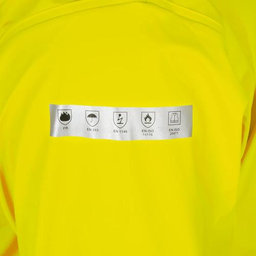 Hi-Vis Flame-Resistant Waterproof PU Stretch Jacket – Hi-Vis