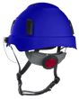 XS2-550V Series Type 2+ Vented Safety Helmet w/Flip-Up Visor - Blue product photo