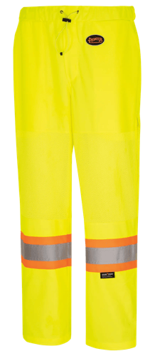 Pantalon de s&eacute;curit&eacute; routi&egrave;re haute visibilit&eacute; pour femme - Jaune/vert haute visibilit&eacute; - TG photo du produit