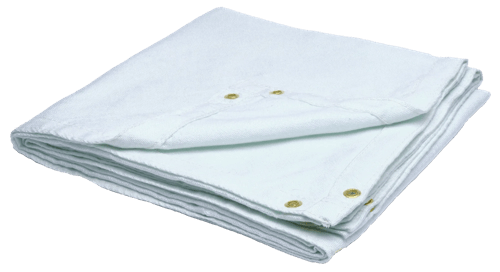 18-oz Uncoated Fiberglass Welding Blanket - White - 6' x 8' product photo