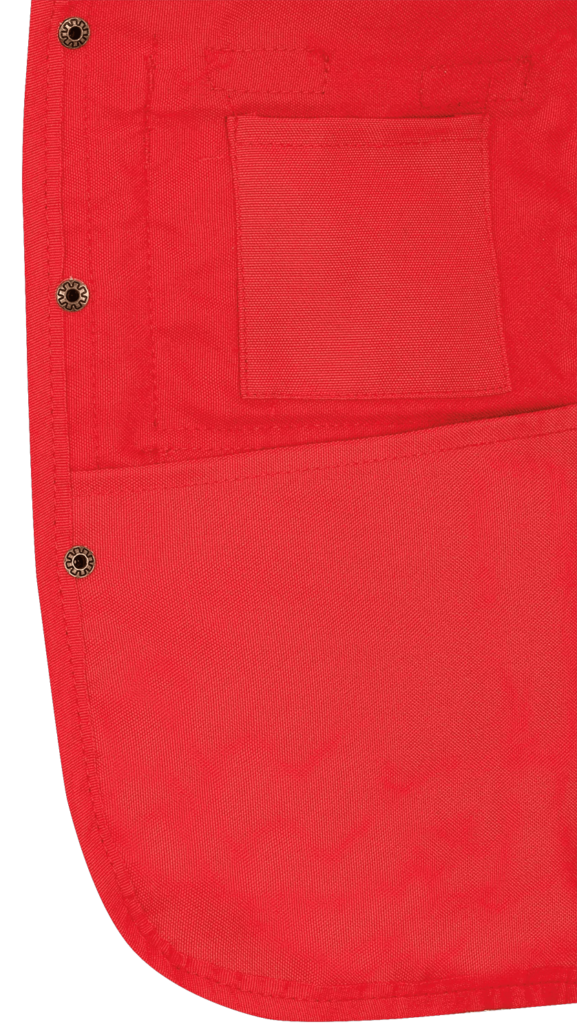 Hi-Vis 600D PU-Coated Oxford Poly Surveyor's Safety Vest - Snap