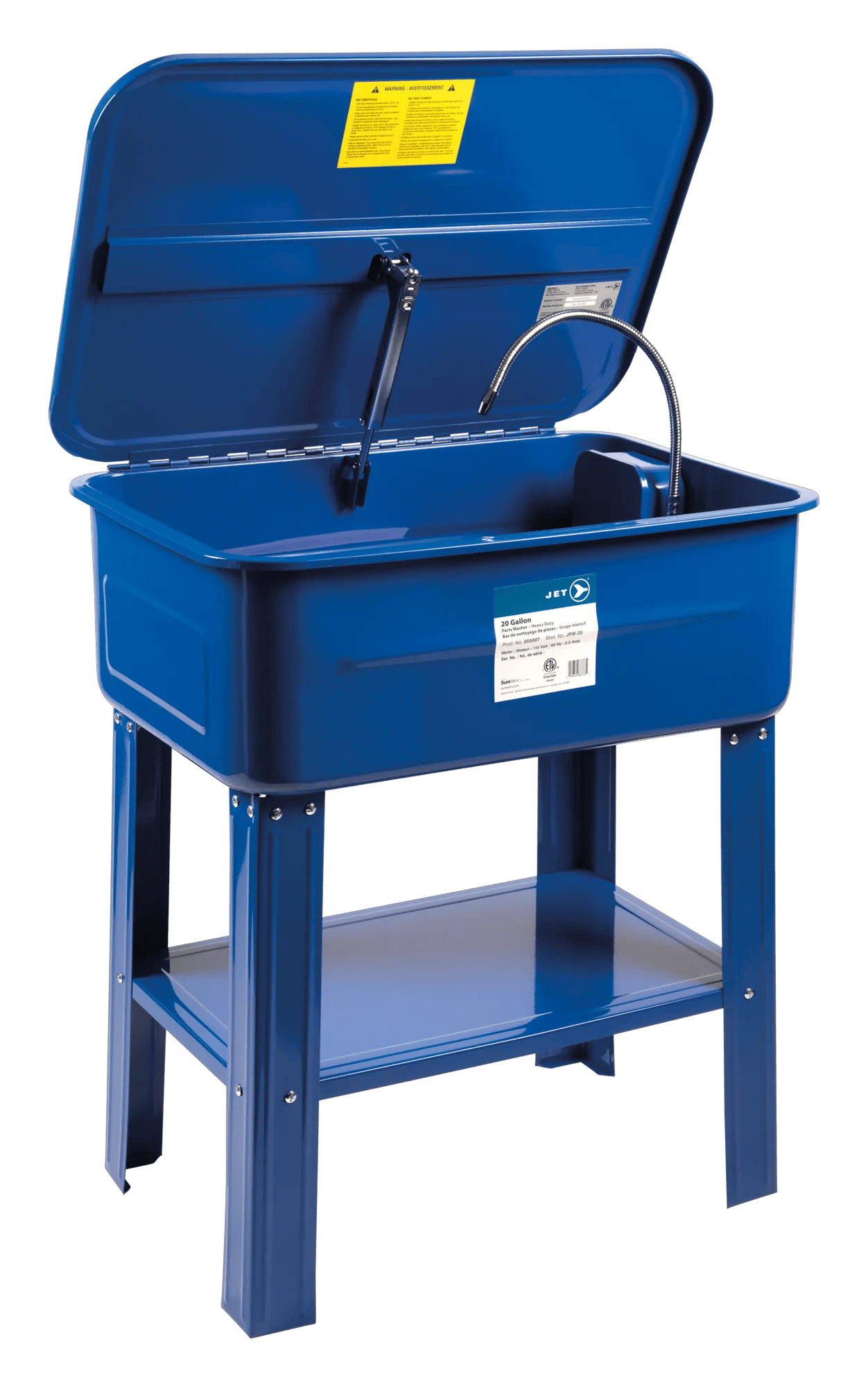 20-Gal Parts Washer – Heavy Duty | 355007 | Garage Equipment | JET