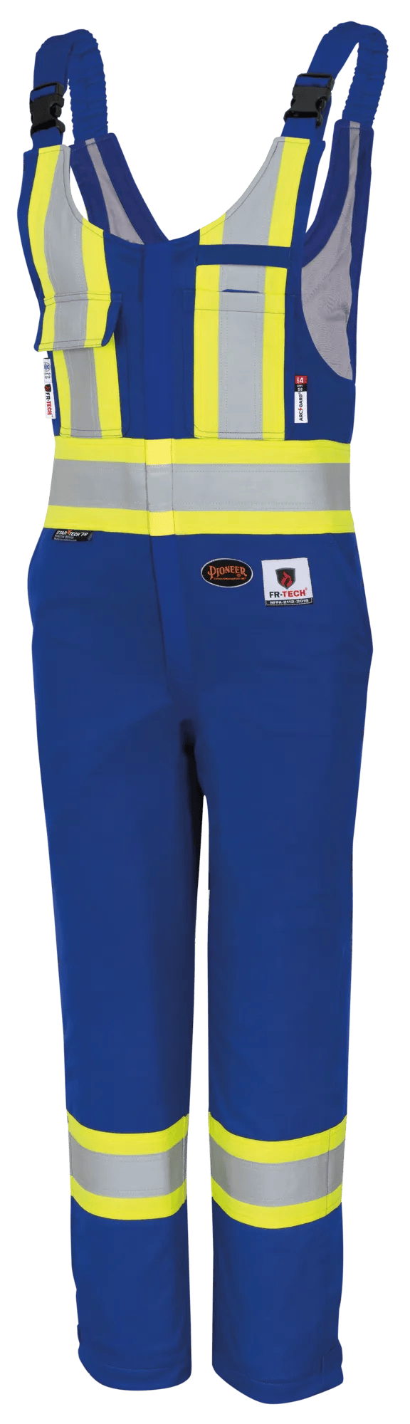 NEW HOLLAND FILA オーバーオール ネイビー/イエロー Women's FR-Tech® FR/Arc-Rated Quilted Safety Overalls – Royal Blue