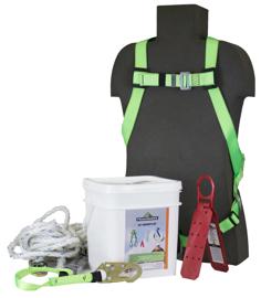 R6 Series Roofer's Kit - Includes Safety Harness V8001000 - Vertical Lifeline V84088050 - Roof Bracket V8229100 - 16L Pail product photo