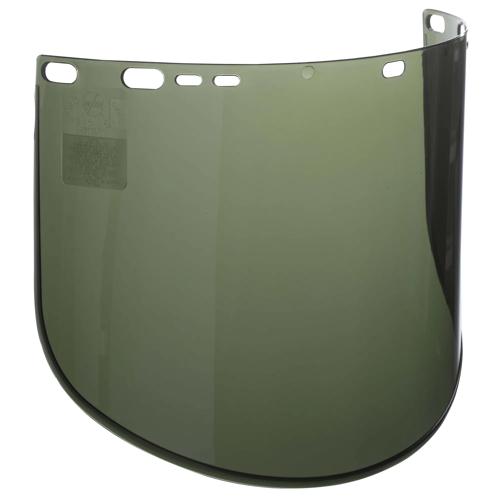 Propionate Face Shield Window - Shape G - Molded - Dark Green product photo