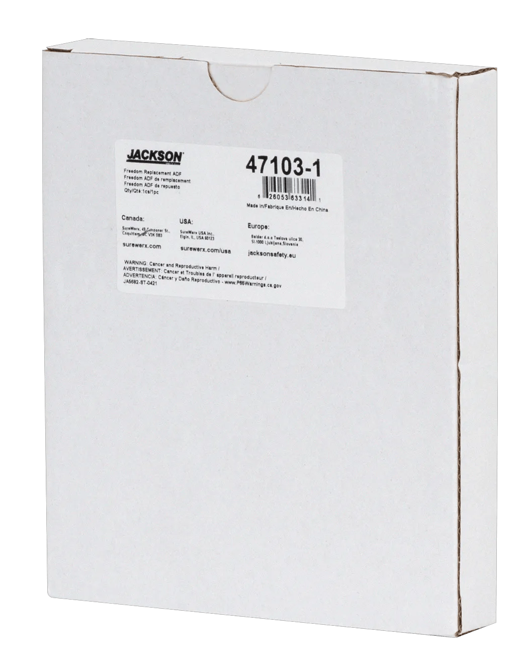 Replacement ADF for Jackson Safety Model 47103 | 47103-1 | Welding