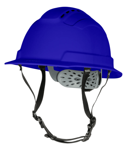 BLOCKHEAD2 Type 2 Full Brim Safety Helmet &ndash; Vented &ndash; Blue product photo