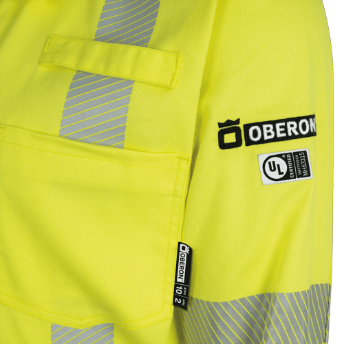 Hi-Vis FR/Arc-Rated 7.5 oz  88/12 Safety Coveralls - Hi-Vis Yellow - 3XL product photo