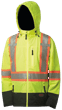 Premium Hi-Vis Waterproof Softshell Safety Jacket - Hi-Vis Yellow/Green - 3XL product photo