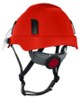 XS2-500 Series Type 2+ Safety Helmet w/Flip-Up Visor - Red product photo