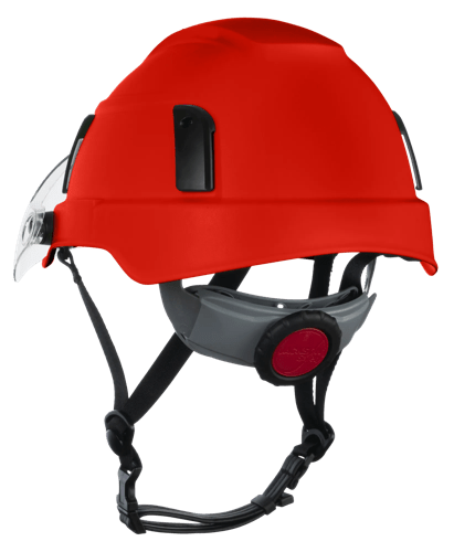 XS2-500 Series Type 2+ Safety Helmet w/Flip-Up Visor - Red product photo