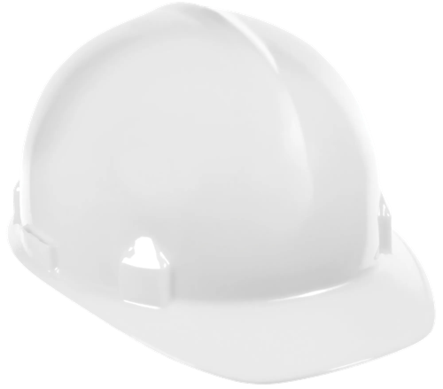 SC-6 Hard Hats - Front Brim Style - White product photo