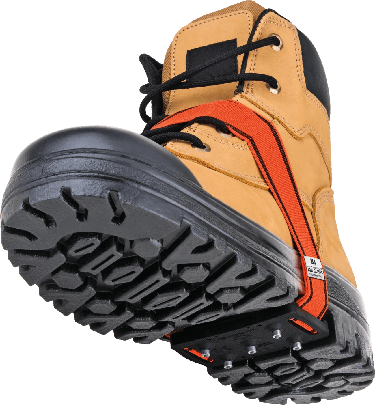 Mid-Sole Ice Cleat – Original Profile – Hi-Vis Strap – One Size