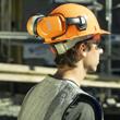 Safe 2 Protection System &ndash; H70 VIBE Earmuffs &ndash; 22 NRR &ndash; Orange &ndash; Hard Hat Mount product photo