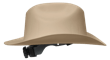 Western Outlaw Hard Hat - Western Brim Style - Tan product photo