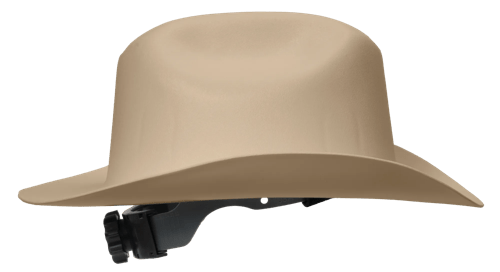 Western Outlaw Hard Hat - Western Brim Style - Tan product photo