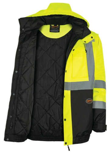 Hi-Vis 5-in-1 Jacket - Waterproof - Hi-Vis Yellow - L product photo