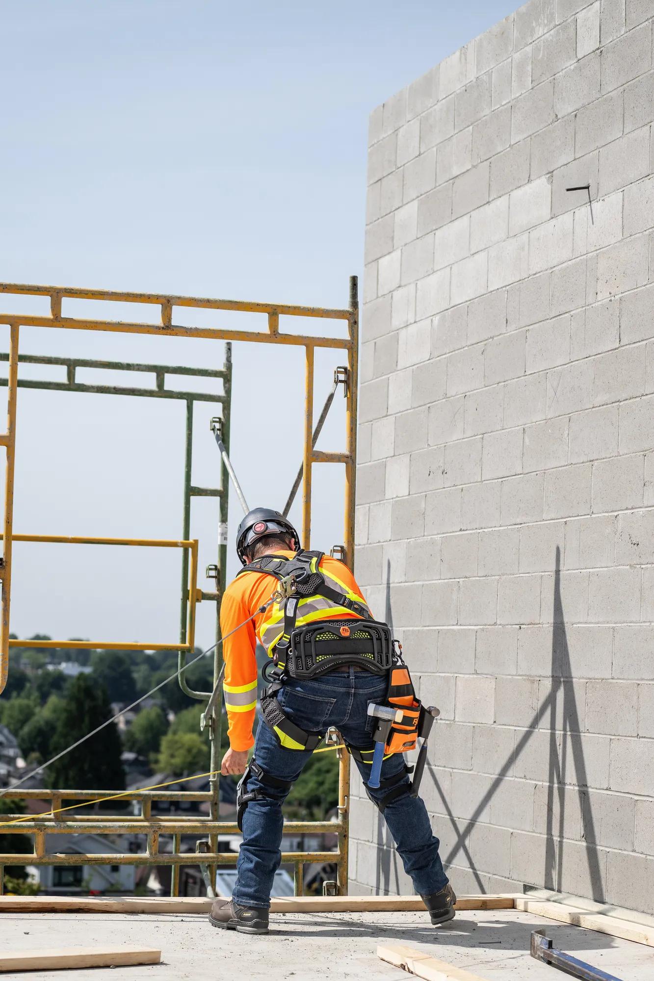 Construction workers on job site
