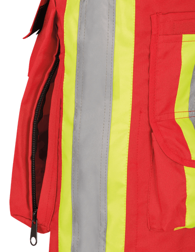 Hi-Vis 600D PU-Coated Oxford Poly Surveyor's Safety Vest - Snap