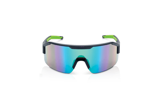 Maxview+ Safety Glasses - Black Frame - Green Mirror Lens product photo
