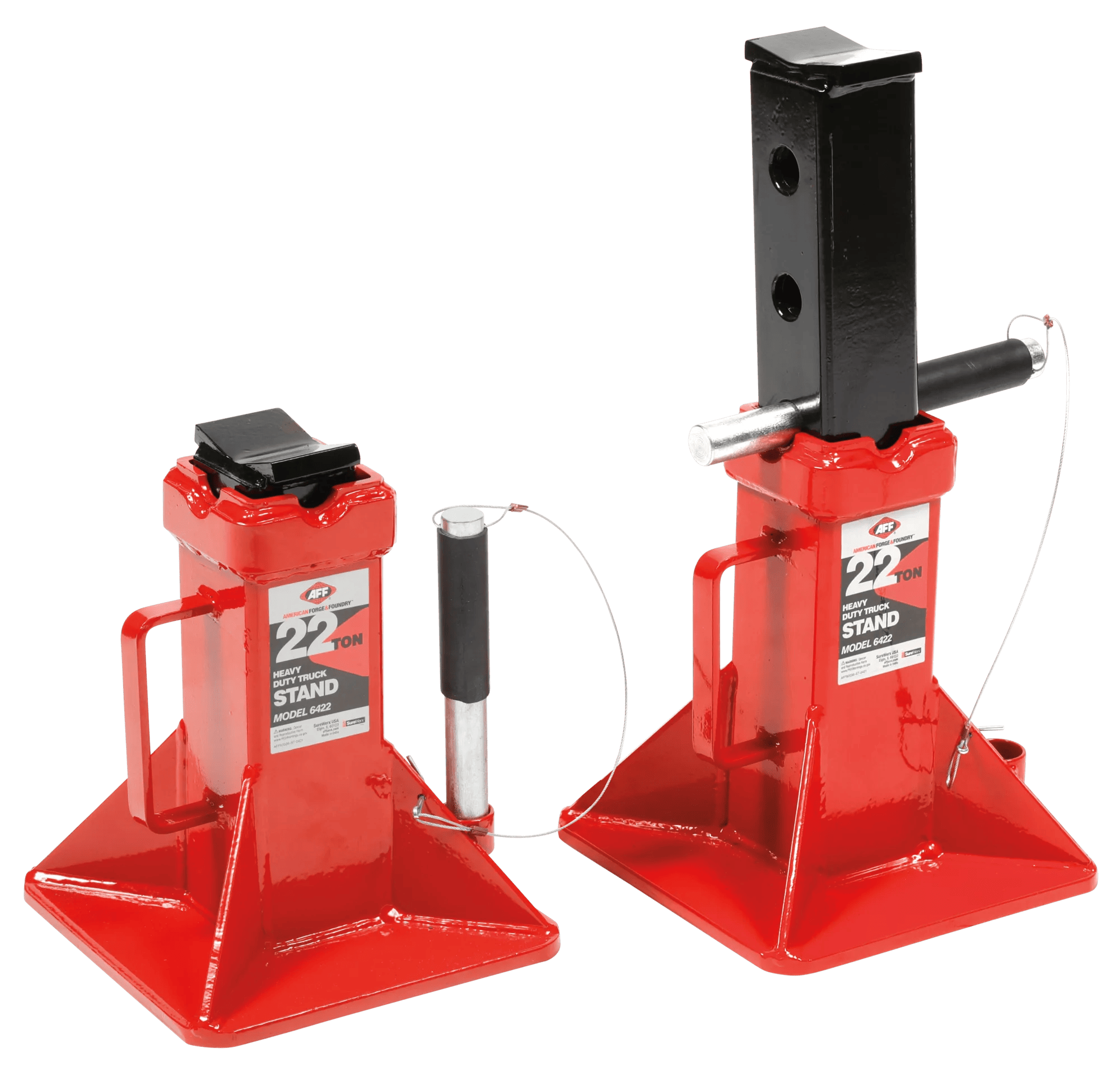 Truck Axle Jack – Air Assist – 22 Ton – 3-pc Extension Kit - Pin
