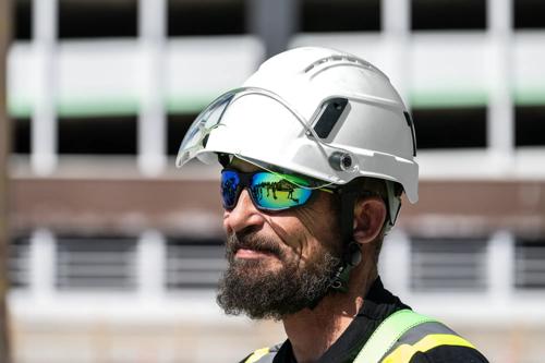 XS2-500 Type 2 Safety Helmet – Flip–Up Visor – Vented – White