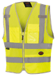 Hi-Vis Poly Mesh Safety Vest - Zipper Closure - Hi-Vis Yellow/Green - M product photo