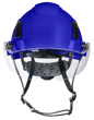 XS2-500 Series Type 2+ Vented Safety Helmet w/Flip-Up Visor - Blue product photo