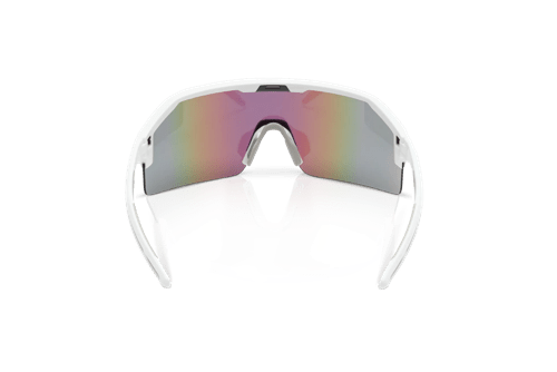 Maxview+ Safety Glasses - White Frame - Green Mirror Lens product photo