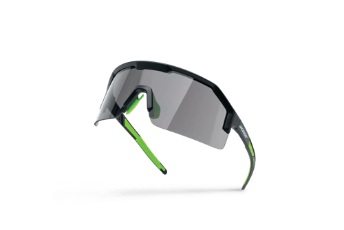 Maxview+ Safety Glasses - Black Frame - Smoke Anti-Fog Lens product photo