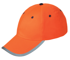 Casquette de baseball haute visibilit&eacute; - Respirante - Orange haute visibilit&eacute; - Taille unique photo du produit