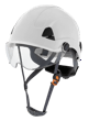 CH-350 Industrial Climbing Hard Hat w/Flip-Up Wraparound Visor - Non-Vented - White product photo