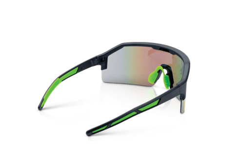 Maxview+ Safety Glasses - Black Frame - Green Mirror Lens product photo
