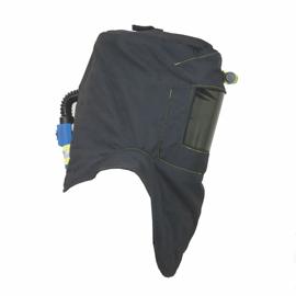 25 Cal TCG&trade; Arc Flash Hood with Hard Cap, Ventilation System and Headlamp &ndash; Black &ndash; O/S product photo