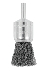 Brosse &agrave; extr&eacute;mit&eacute; sertie mont&eacute;e sur arbre 3/4 x 1/4 photo du produit