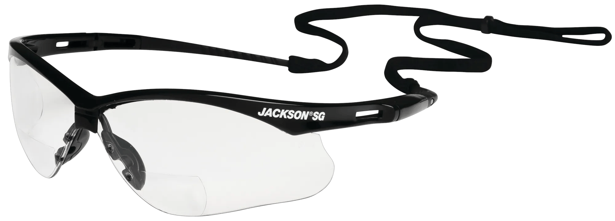 Jackson SG Safety Reading Glasses - Hardcoat - Clear Lens - 2.0