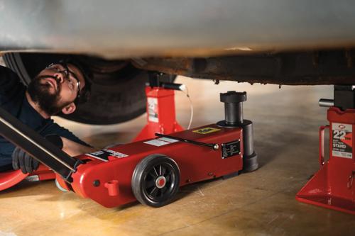 25/10-Ton 2-Stage Air/Hydraulic Axle Jack product photo