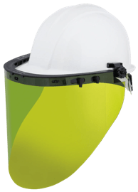 312 Series Polycarbonate Premium Arc-Flash-Rated Face Shield and Hard Hat - Includes Hard Hat S69500 - Adapter S61610 - Window S31222 product photo