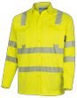 Hi-Vis FR/Arc-Rated 7.5 oz  88/12 Button-Up Safety Shirt - Hi-Vis Yellow - M product photo