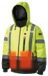 Hi Vis Heated Nano Bomber Jacket - 100% Waterproof - Hi-Vis Yellow/Green - XL product photo